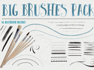 Big Illustrator Brushes Pack