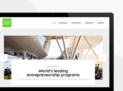 European Innovation Academy design ui ux website