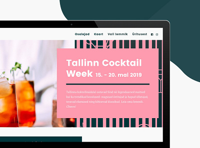Web Design & Branding for Tallinn Cocktail Week 2019 branding design ui ux website