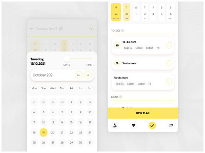 Productivity planner | App design for Clanbeat app design ui ux