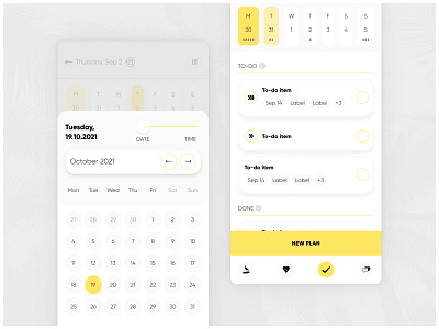 Productivity planner | App design for Clanbeat