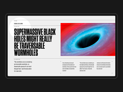 Supermassive black holes. Concept.