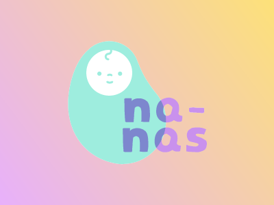 Nanas baby branding illustration logo