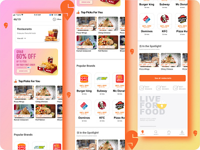 SWIGGY UI MOCKUP branding design figma landing page