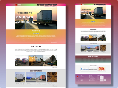 Logistic Website Design branding design figma landing page logo ui ux