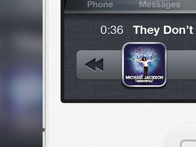 iPhone idea on double tap song visual cover ios 5 iphone itunes music player