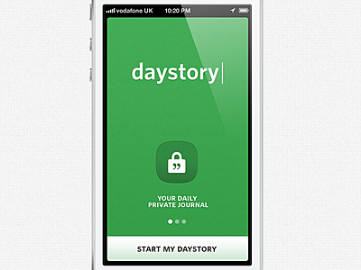 daystory | your private journal clean daystory ios journal private simple
