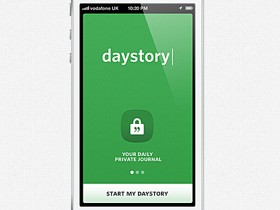 daystory | your private journal clean daystory ios journal private simple
