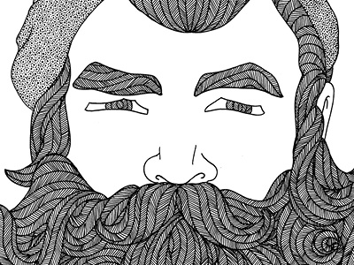 lumber beard black and white drawing guy illustration lumberjack man