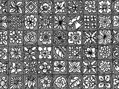 floral tiles