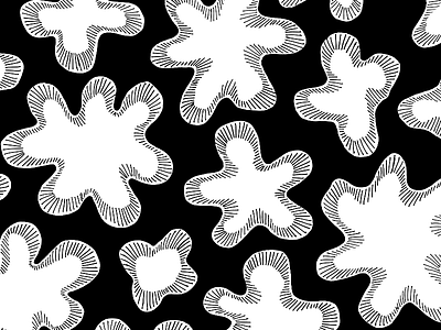 Luminous Coral Pattern abstract art black and white licensing pattern pattern design patterns surface design