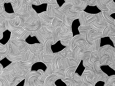 Intertwined Waves Pattern abstract art art licensing black and white license pattern pattern design patterns surface pattern