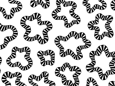 Striped Amoeba Pattern