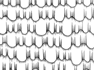 Curtain Ruffles Pattern abstract art license art licensing black and white curtain illustration license licensing pattern pattern design roof ruffle surface design tile tiles