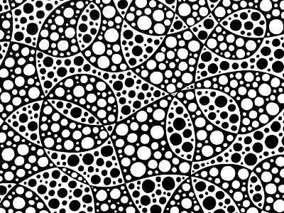 Spotted Squiggles Pattern abstract art licensing black black and white drawing illustration license pattern pattern design patterns spots spotted surface design