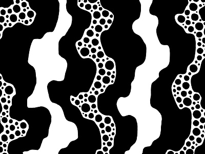 Wavy Water Pattern abstract art license black black and white bubbles drawing illustration license licensing pattern pattern design patterns spots surface design surface pattern design water wavy