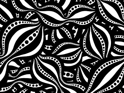 Bulbous Lanterns Pattern abstract art licensing black black and white drawing illustration lanterns license licensing pattern pattern design patterns spots striped stripes surface design