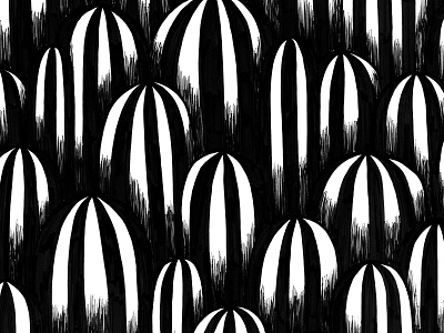 Striped Cacti Pattern abstract black black and white cacti cactus drawing halloween illustration license licensing pattern pattern design patterns spooky striped stripes surface design