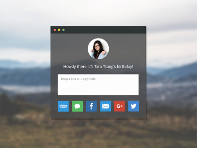 Birthday Modal birthday modal social ui uiux ux