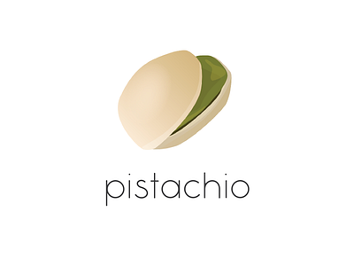 Pistachio graphic illustration nut pistachio vector