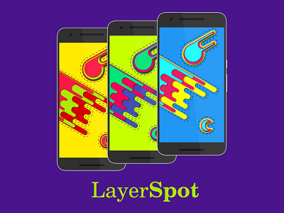 LayerSpot collection material design spots wallpaper