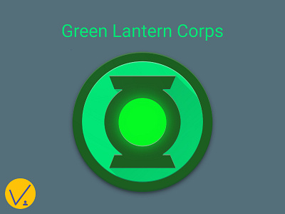 Green Lantern Material Icon comics dc graphic design green lantern icon material design superhero will willpower