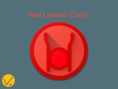 Red Lantern Material Icon comics dc graphic design material design material icon rage red lantern superhero vector