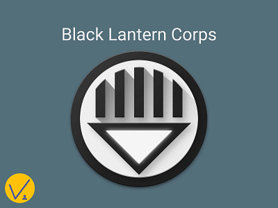 Black Lantern Material Icon black lantern comics dc death graphic design material design material icon superhero vector