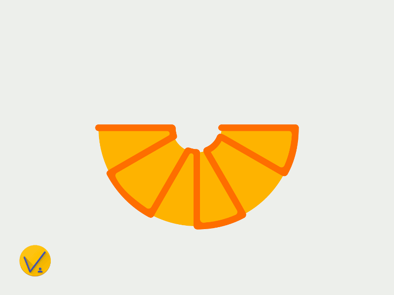 Orange Logo process abstract fruit logo orange process vector graphic