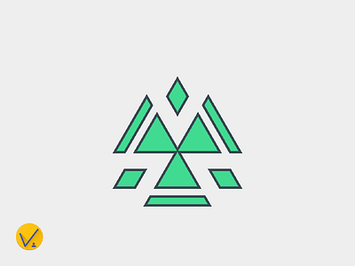 Triangle logo concept