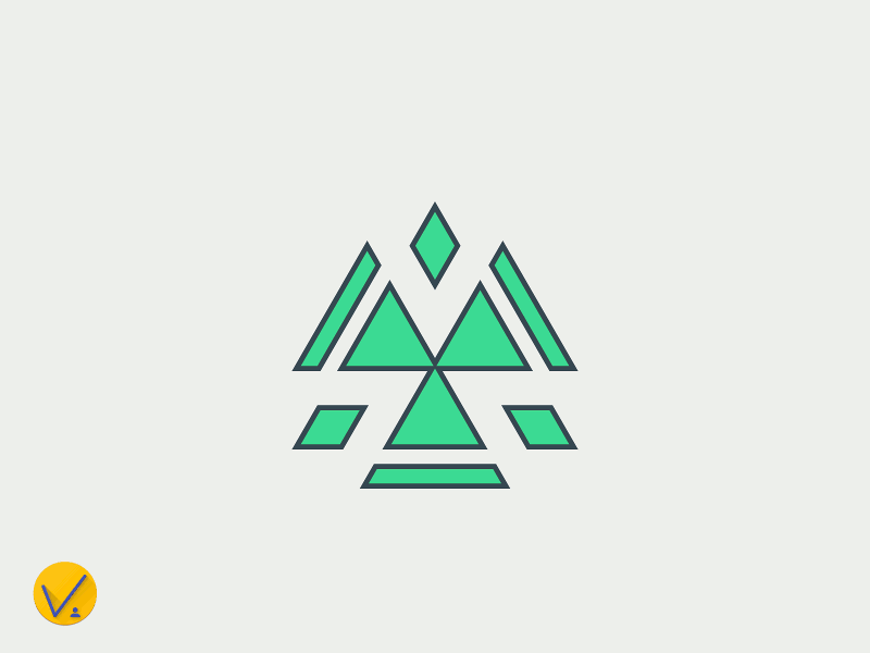 Triangle logo #3 process concept gif animation graphic design inkscape logo design triangles vector