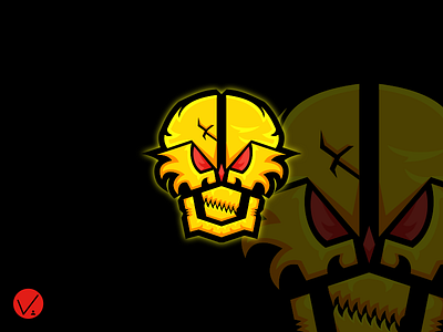 Skull logo #3 branding character design concept flat inkscape logo logo design mascot skull