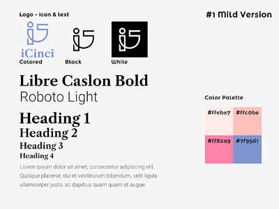 iCinci Guidelines #1 brandingassignment brandingguidelines colorscheme creativedirection eventoutofnothing logo typography