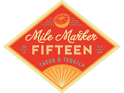 Mile Marker Fifteen Logo / Santa Rosa Beach, FL