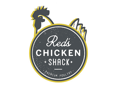 Red's Chicken Shack Logo / Santa Rosa Beach, Florida beach chicken shack florida fried chicken logo reds restaurant