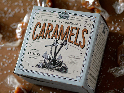 Olive & Sinclair Caramel Packaging / Nashville, Tennessee candy caramel nashville packaging sea salt tennessee