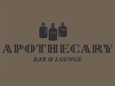 Apothecary Bar & Lounge Logo / Minneapolis, Minnesota bar booze cocktails logo lounge minneapolis minnesota restaraunt