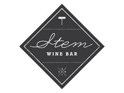 Stem Wine Bar Logo / Atlanta, GA atlanta georgia logo restaurant wine bar