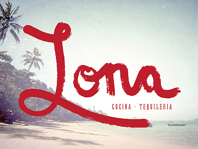 Lona Restaurant - Fort Lauderdale, Florida logo design restaurant branding restaurant design