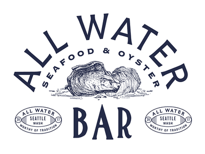 All Water - Seattle, WA logo design restaurant branding restaurant design
