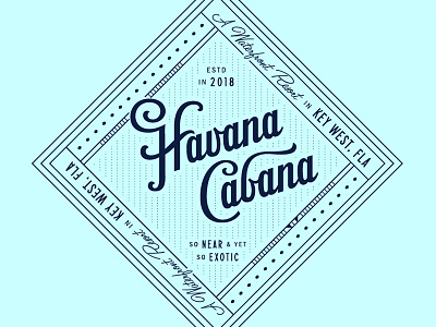 Havana Cabana Logo hotel design logo design