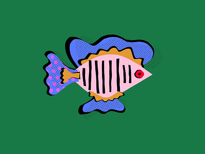 More Fish art color cutouts fish icon iconography illustration logo matisse matisse cutouts pattern texture