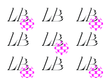 Custom Type + Mark // 03 blackandwhite branding chrome chrometype color custom customtype global logo monogram pink texture type typography