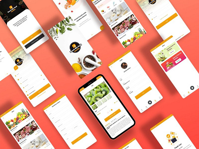 REACH MY FOOD= HEALTHY FOOD DELIVERY APP design ui