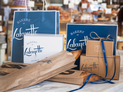 Lafayette bag box branding custom hand drawn identity lettering logo mark packaging script