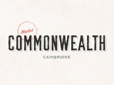 Commonwealth bar branding custom hand drawn identity lettering logo mark market restaurant script
