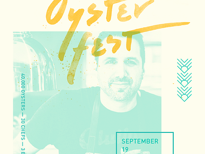 Island Creek Oyster Fest brand branding event festival logo mark marketing painted painting poster wordmark