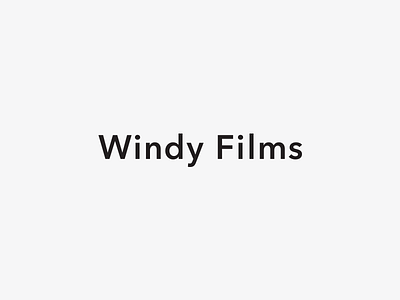 Windy brand branding business card envelope film studio hospitality letterhead logo stationery