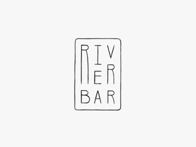 River Bar bar brand branding business card club envelope identity letterhead logo mark restaurant stationery