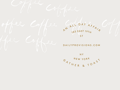 Daily Provisions badge bar brand branding cafe custom hand drawn identity logo mark restaurant script